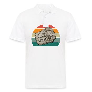 Fossiles Fossilisation Dinosaure préhistorique Fossile - Polo Homme - blanc - Devant - Kai (181cm)