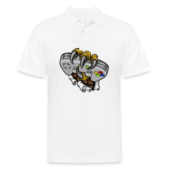 Jeu de joueurs Jeu Ordinateur PC Console Gamer - Polo Homme - blanc - Devant - Kai (181cm)