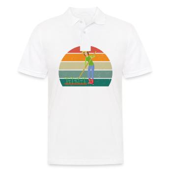 Gärtner Gärtnerin Hecke Rasen Rasenmähen Garten - Männer Poloshirt - Weiß - Vorne - Kai (181cm)
