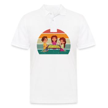 Board game Playing together Board game - Men's Polo Shirt - white - Front - Kai (181cm)