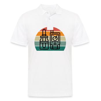 Geocaching Chasse au trésor GPS Recherche de lieux perdus - Polo Homme - blanc - Devant - Kai (181cm)