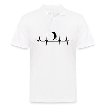 Golfer Golferin Golfspieler Golfspielerin Golf - Männer Poloshirt - Weiß - Vorne - Kai (181cm)