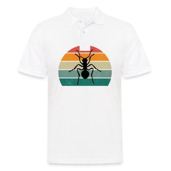 Insekt Krabbeln Chitinpanzer Fliegen Flügel Ameise - Männer Poloshirt - Weiß - Vorne - Kai (181cm)