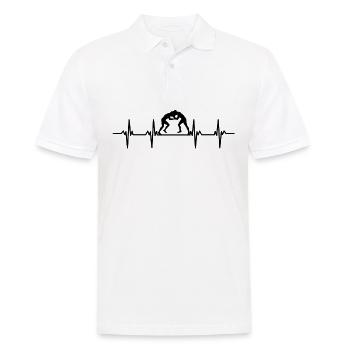 Kampfsportler Kampfsport Judo Aikido Karate Boxen - Männer Poloshirt - Weiß - Vorne - Kai (181cm)
