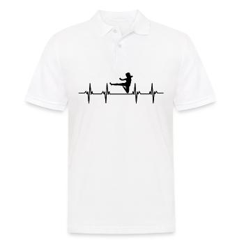 Kampfsportler Kampfsport Judo Aikido Karate Boxen - Männer Poloshirt - Weiß - Vorne - Kai (181cm)