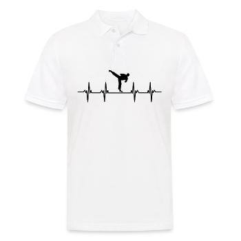 Kampfsportler Kampfsport Judo Aikido Karate Boxen - Männer Poloshirt - Weiß - Vorne - Kai (181cm)