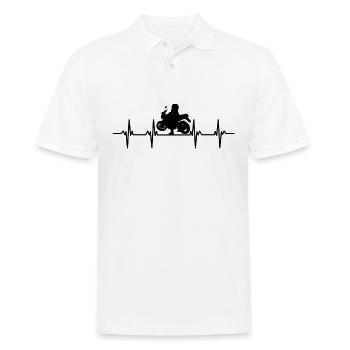 Motorräder Motorroller Motorradfahrer Motorrad - Männer Poloshirt - Weiß - Vorne - Kai (181cm)