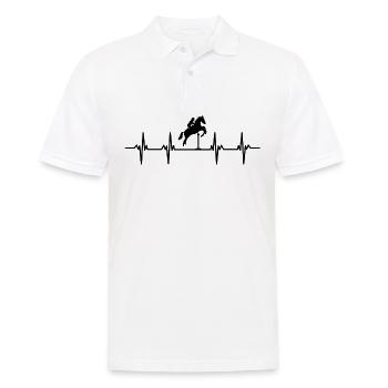 Reiter Reiterin Pferd Reiten Pony Pferdestall - Männer Poloshirt - Weiß - Vorne - Kai (181cm)