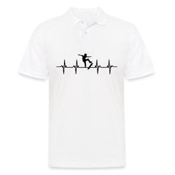 skatboarden skatboarder skatboarderin skatboard - Männer Poloshirt - Weiß - Vorne - Kai (181cm)