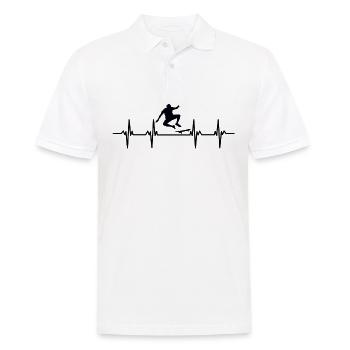 skatboarden skatboarder skatboarderin skatboard - Männer Poloshirt - Weiß - Vorne - Kai (181cm)