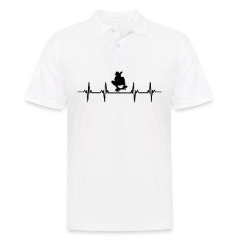 skatboarden skatboarder skatboarderin skatboard - Männer Poloshirt - Weiß - Vorne - Kai (181cm)