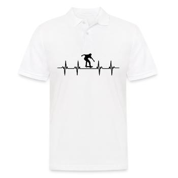 skatboarden skatboarder skatboarderin skatboard - Männer Poloshirt - Weiß - Vorne - Kai (181cm)