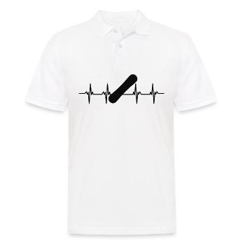 Snowboard Snowboarder Snowboarder Slope Neige - Polo Homme - blanc - Devant - Kai (181cm)