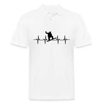 Snowboard Snowboarder Snowboarder Slope Neige - Polo Homme - blanc - Devant - Kai (181cm)