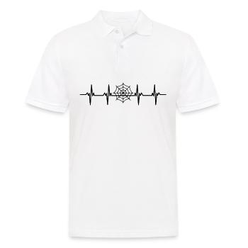 Spiders Spider web web arachnid legs 8 spider - Men's Polo Shirt - white - Front - Kai (181cm)