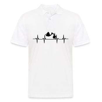 Störche Störchin Baby Kinder Kind Schnabel Storch - Männer Poloshirt - Weiß - Vorne - Kai (181cm)