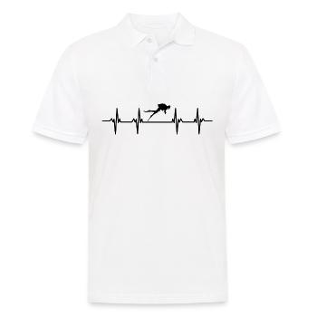 plongeur plongeur plongée plongée oxygène plongée - Polo Homme - blanc - Devant - Kai (181cm)