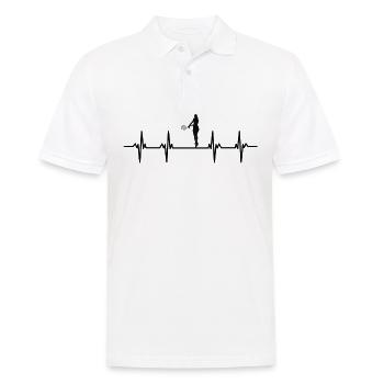 tennisspieler tennisspielerin tennisverein tennis - Männer Poloshirt - Weiß - Vorne - Kai (181cm)