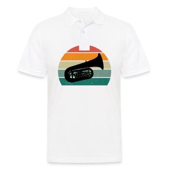 Tuba player Tuba player brass instrument tuba - Men's Polo Shirt - white - Front - Kai (181cm)