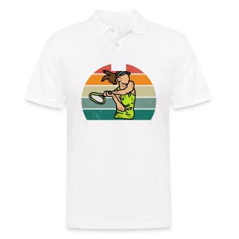 joueur de tennis joueur de tennis club de tennis - Polo Homme - blanc - Devant - Kai (181cm)