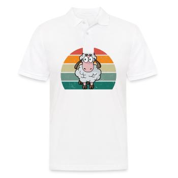 Schafe Schafherde Ziege Ziegen Lamm Schaf Wolle - Männer Poloshirt - Weiß - Vorne - Kai (181cm)
