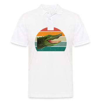 Alligator Alligators Reptiles Kayman Crocodile - Men's Polo Shirt - white - Front - Kai (181cm)
