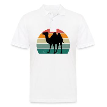 Camels Camel Desert Arabia Dromedary Camel - Men's Polo Shirt - white - Front - Kai (181cm)