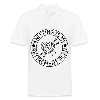 Stricken Ruhestandsplan Rentner Stricken - Männer Poloshirt - Weiß - Vorne - Kai (181cm)