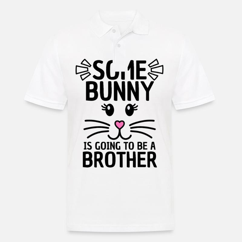 Funny Easter Saying Brother Easter - Men's Polo Shirt - white