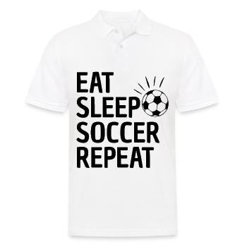Soccer Saying Soccer Club Soccer Player - Men's Polo Shirt - white - Front - Kai (181cm)