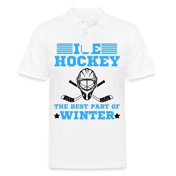 Eishockey Spruch Eishockeyteam Design - Männer Poloshirt - Weiß - Vorne - Kai (181cm)
