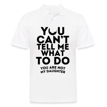 Funny Parents Saying Father Daughter - Men's Polo Shirt - white - Front - Kai (181cm)