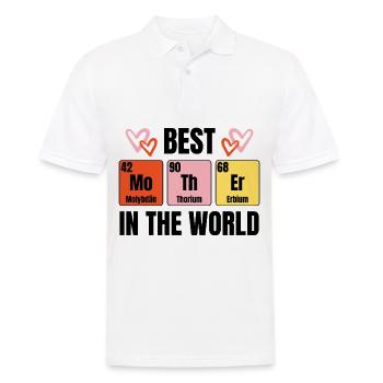 Drôle de dicton de chimie pour maman - Polo Homme - blanc - Devant - Kai (181cm)
