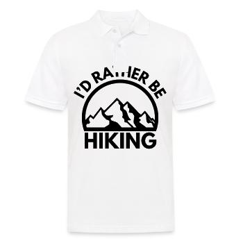 Lieber Wandern Wanderspruch Wanderung - Männer Poloshirt - Weiß - Vorne - Kai (181cm)