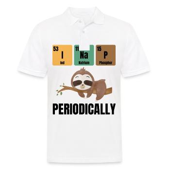 Lustiger Faultier Spruch Chemie Humor - Männer Poloshirt - Weiß - Vorne - Kai (181cm)