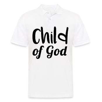 child of god - Men's Polo Shirt - white - Front - Kai (181cm)