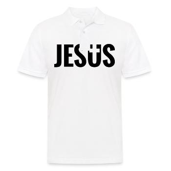 Christ Bible verse - Men's Polo Shirt - white - Front - Kai (181cm)