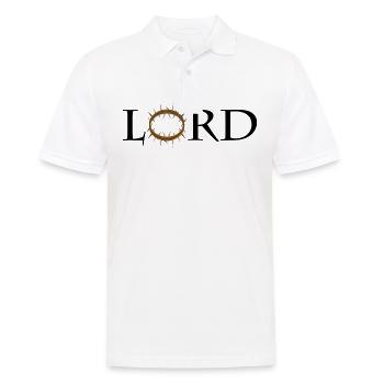 lord Herr Jesus Messias - Männer Poloshirt - Weiß - Vorne - Kai (181cm)