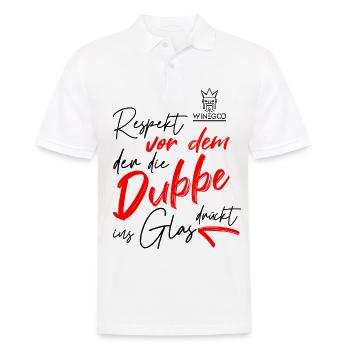Winegod lustiger Spruch - Männer Poloshirt - Weiß - Vorne - Kai (181cm)