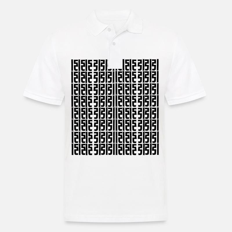 Einzigartiges Logo - Männer Poloshirt - Weiß