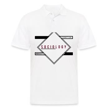 Sociology study - Men's Polo Shirt - white - Front - Kai (181cm)