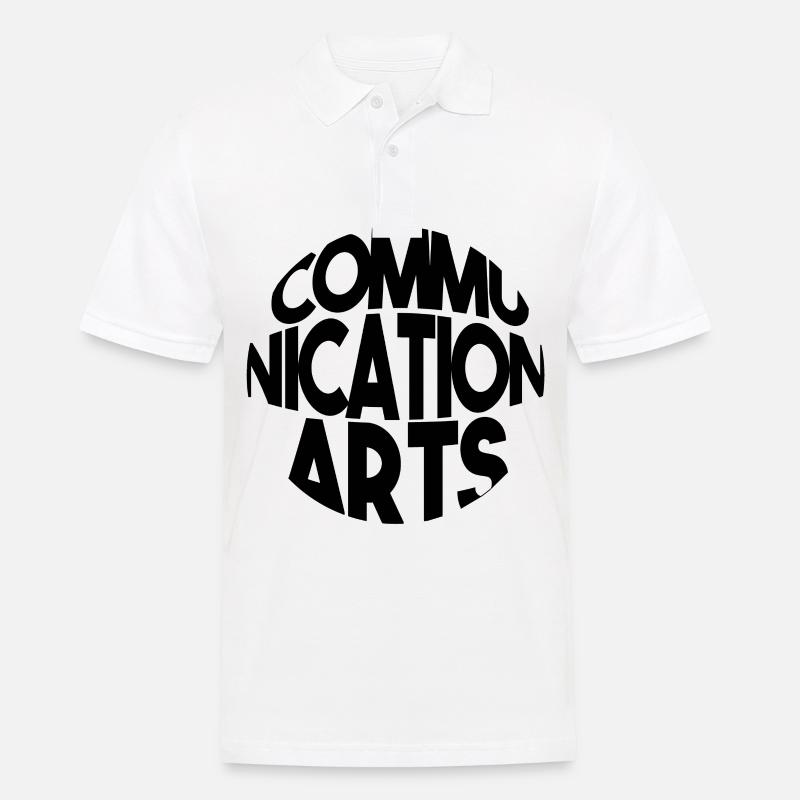Kommunikation studium - Männer Poloshirt - Weiß