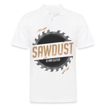 La sciure est un homme scintillant - Polo Homme - blanc - Devant - Kai (181cm)