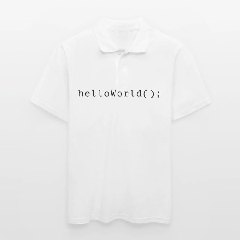 HelloWorld Program Code Coding Informatik Men's Polo Shirt