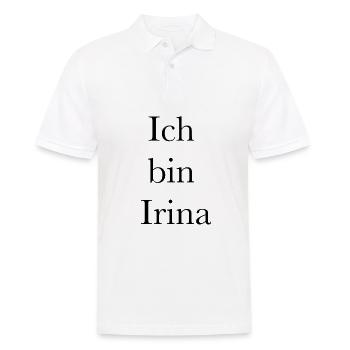 Irina - Männer Poloshirt - Weiß - Vorne - Kai (181cm)