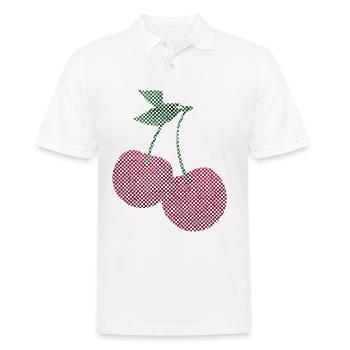 Sweet cherry fruit strawberry gift cherry tree - Men's Polo Shirt - white - Front - Kai (181cm)