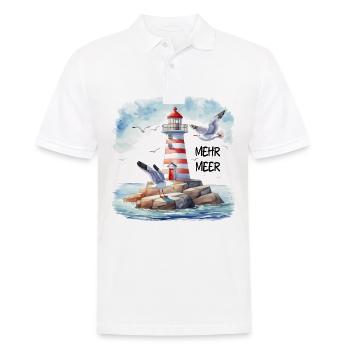 Plus de mer - Polo Homme - blanc - Devant - Kai (181cm)