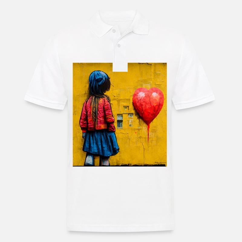 Comic Pop Art - Männer Poloshirt - Weiß