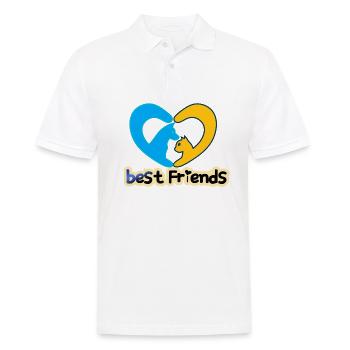 Meilleurs amis meilleurs amis - Polo Homme - blanc - Devant - Kai (181cm)