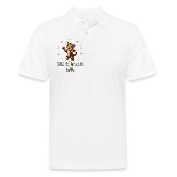 Hummeln im Po Tiger - Männer Poloshirt - Weiß - Vorne - Kai (181cm)